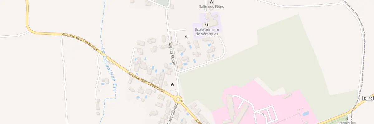 Plan du 5550F Rue du Stade - Verargues à Entre-Vignes