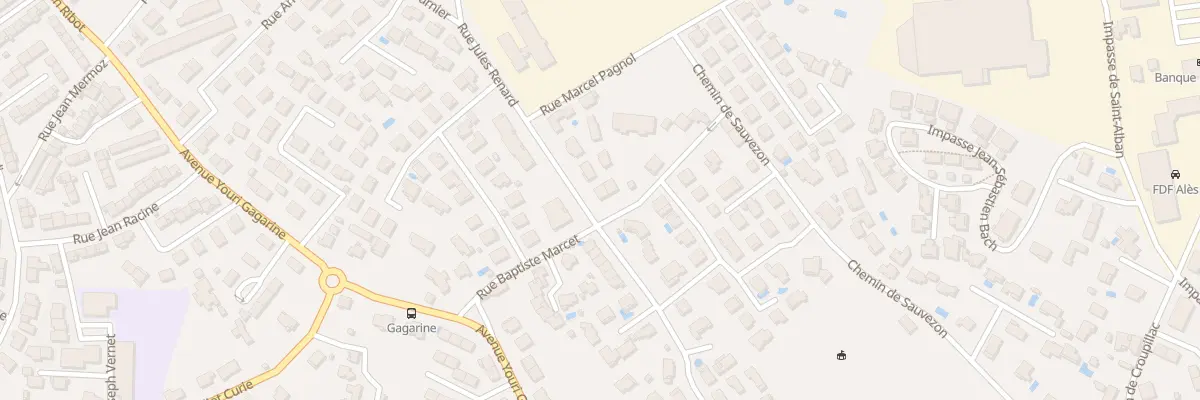 Plan du 135 Rue Baptiste Marcet à Alès