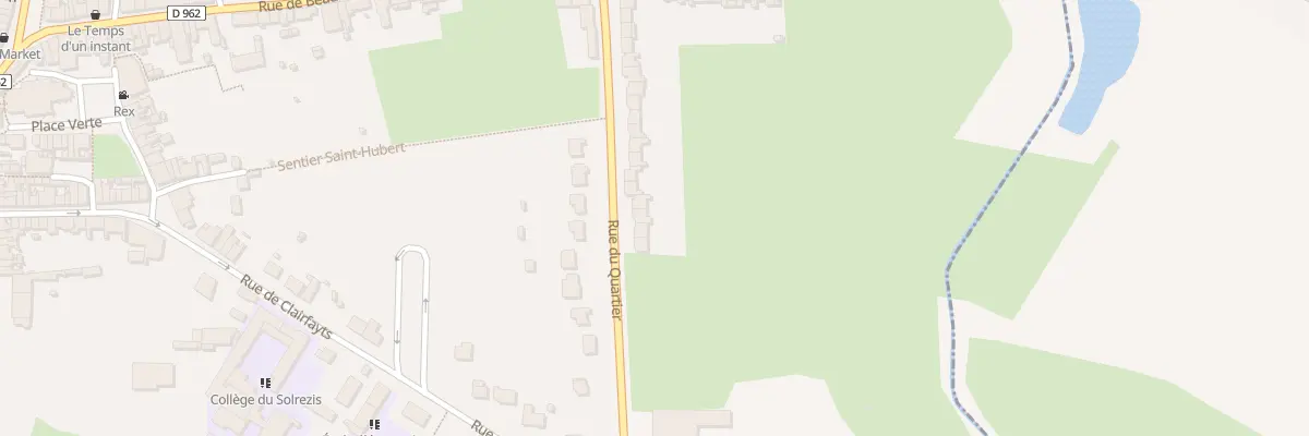 Plan du 32 Rte du Quartier à Solre-le-Château