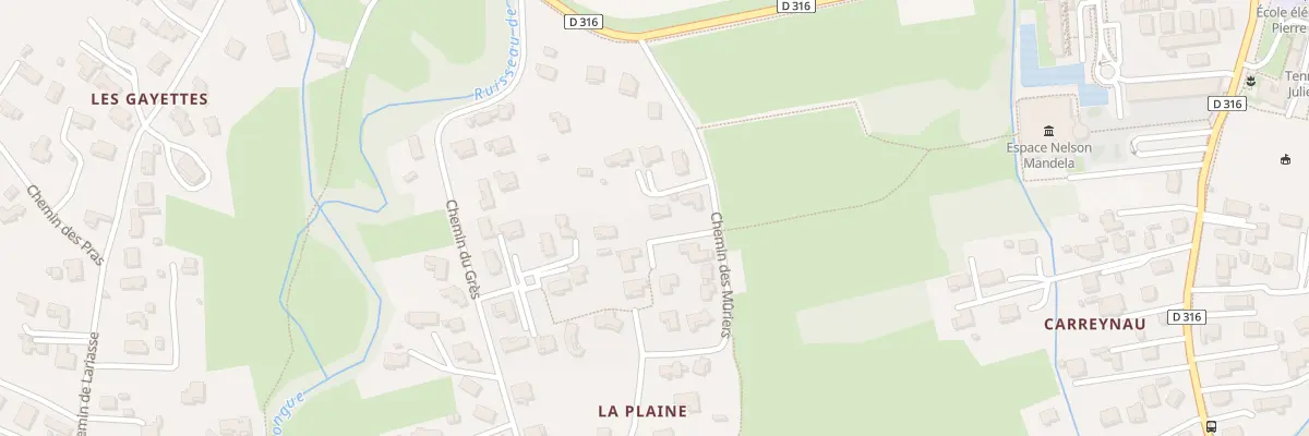 Plan du 299D Che des Muriers à Saint-Julien-les-Rosiers