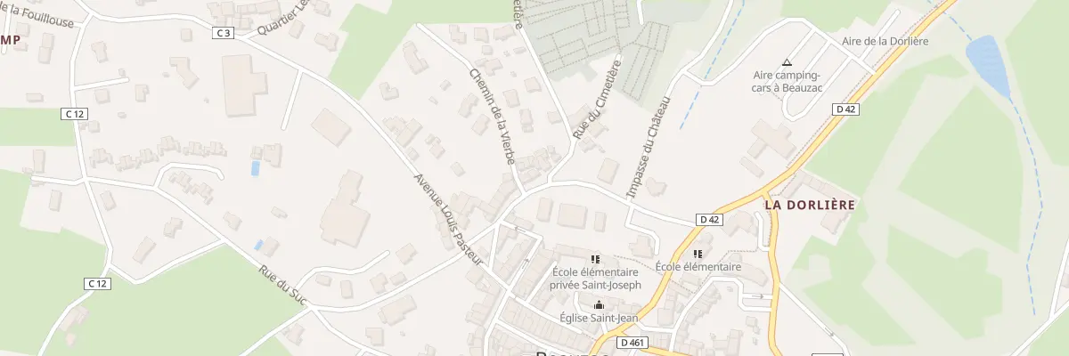 Plan du 17 Rue du Faubourg à Beauzac