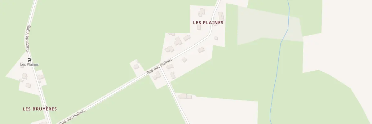 Plan du 404 Rue des Plaines à Saint-Léger-lès-Paray