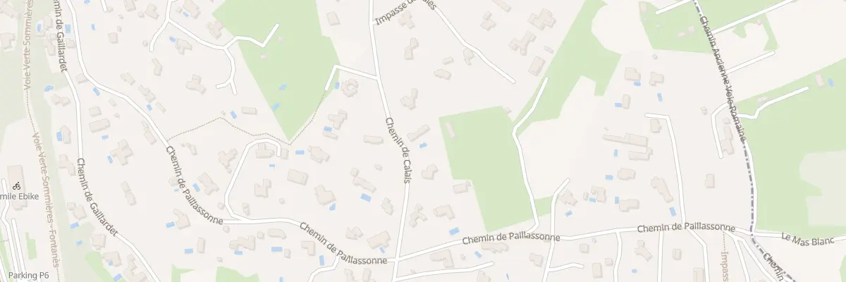 Plan du 132 Che de Calais à Sommières