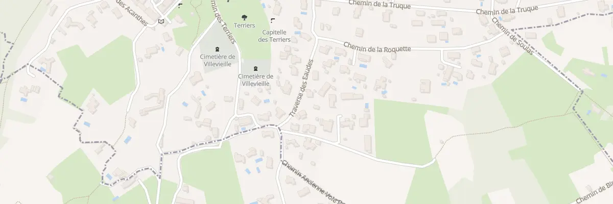 Plan du 68 Tra des Eaudes à Villevieille