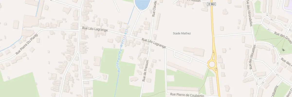 Plan du 33 Rue de Presson à Jeumont