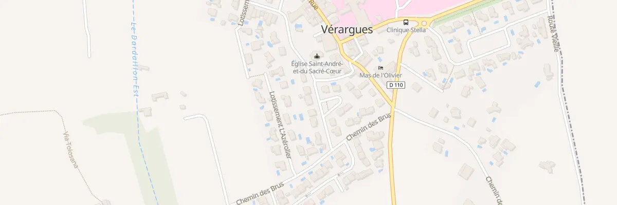 Plan du 5443 Le Village - Verargues à Entre-Vignes