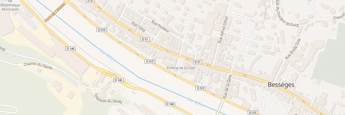 Plan du 45 Rue de la Republique à Bessèges
