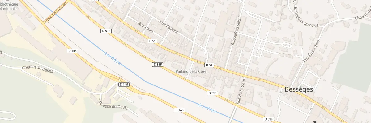 Plan du 47 Rue de la Republique à Bessèges