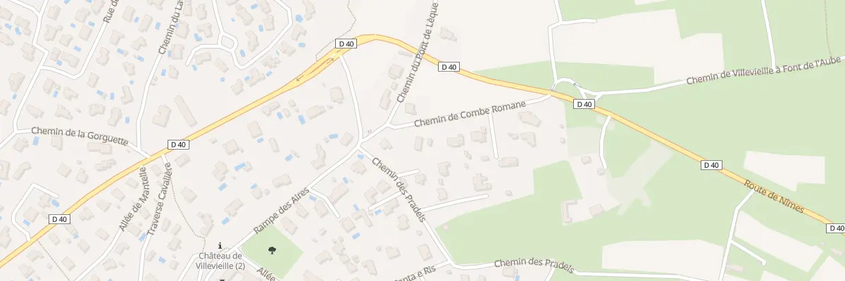 Plan du 48 Che de Combe Romane à Villevieille