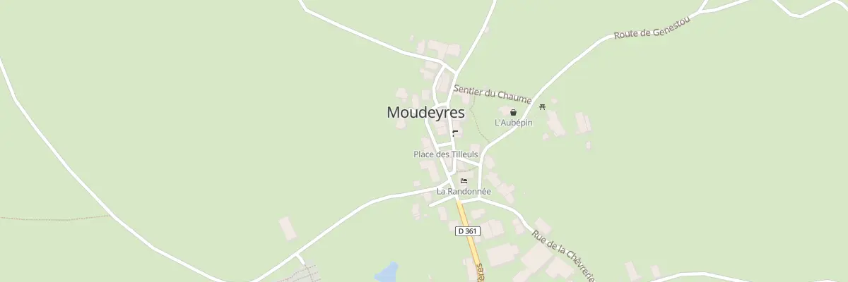 Plan du 5002 Le Bourg à Moudeyres