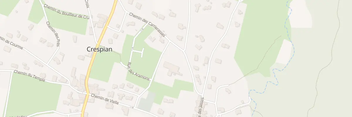 Plan du 256 Che des Carrierasses à Crespian