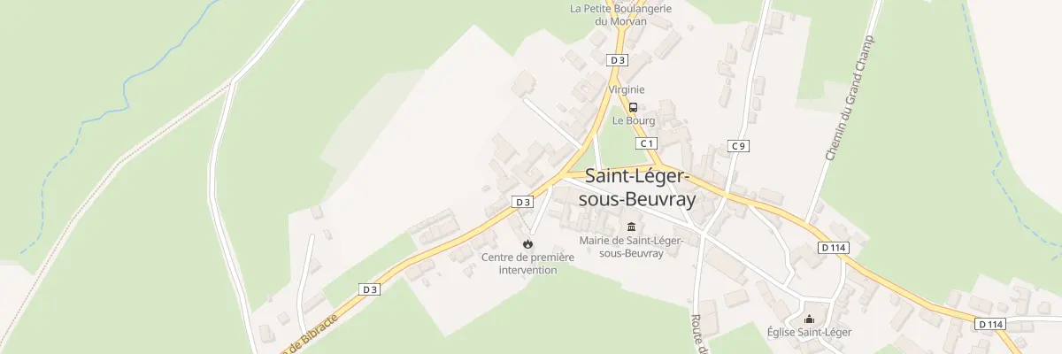 Plan du 5180 Le Bourg à Saint-Léger-sous-Beuvray
