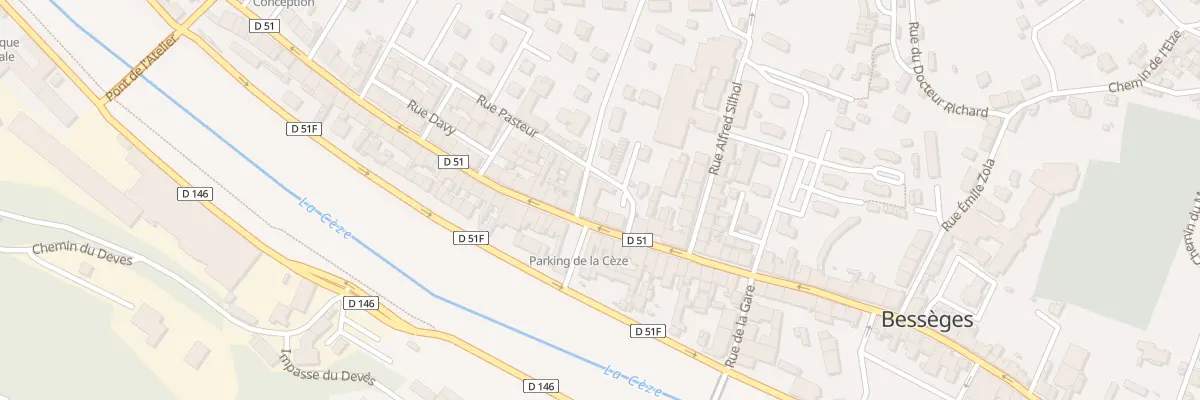 Plan du 1 Rue Danton à Bessèges