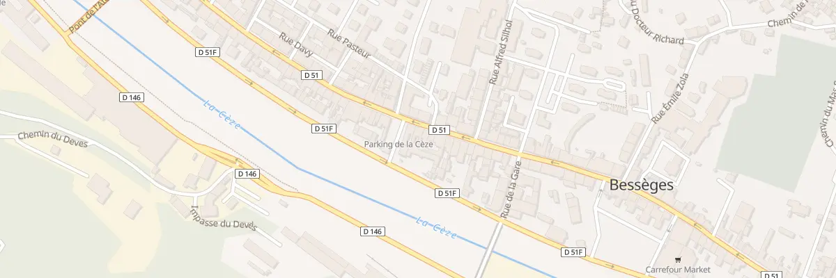 Plan du 55 Rue de la Republique à Bessèges