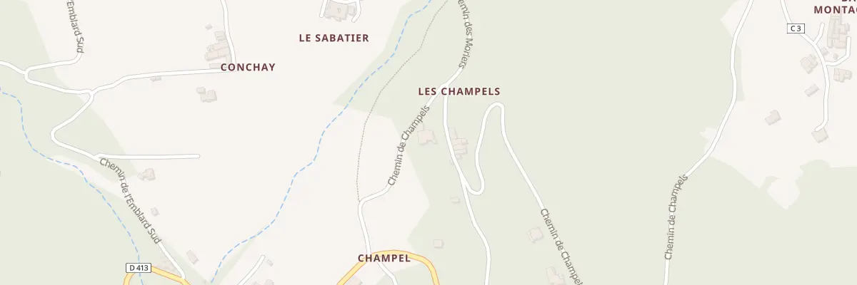 Plan du 1053 Che des Champels aux Salelles