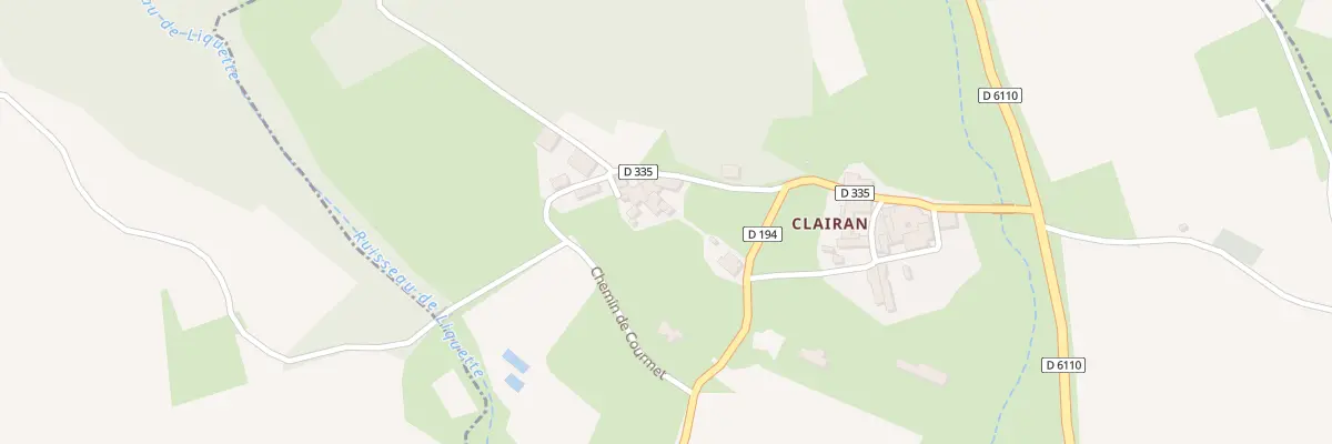 Plan du 5076 Clairan à Cannes-et-Clairan