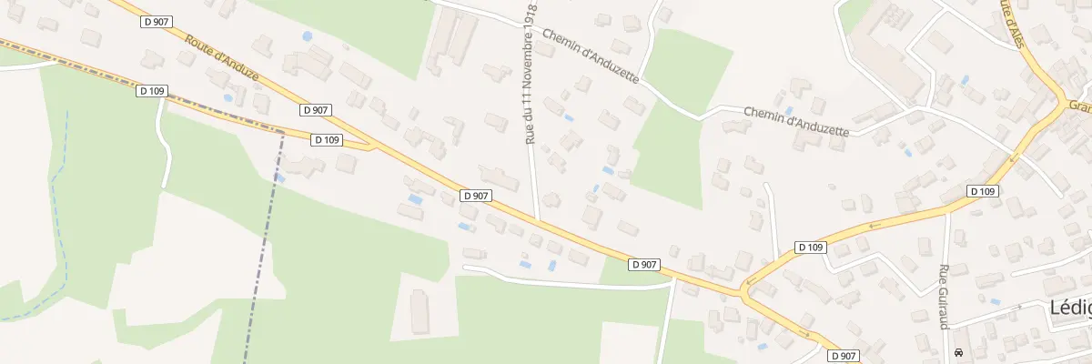 Plan du 184 Rte d’Anduze à Lédignan