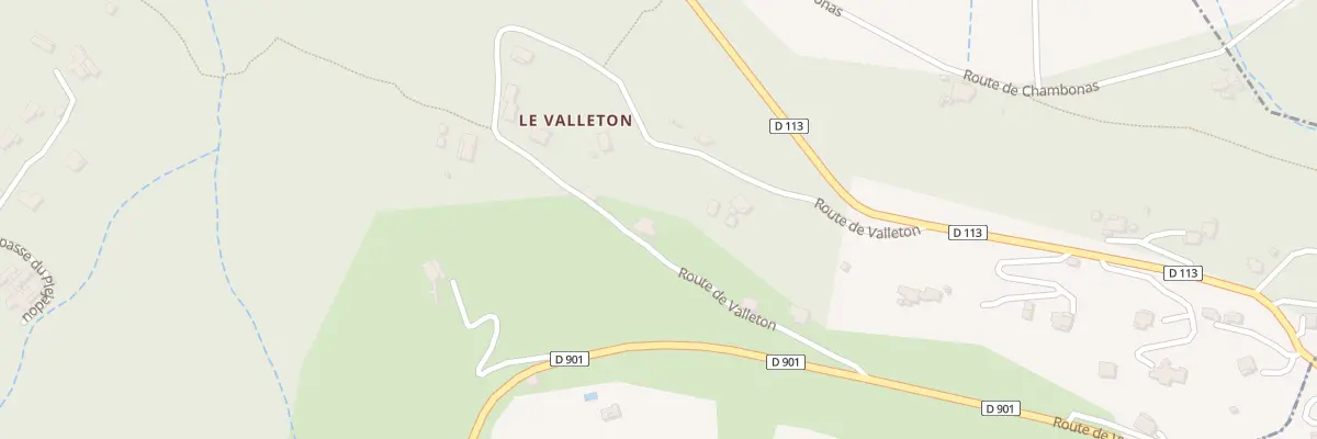Plan du 601 Rte de Valleton à Gravières