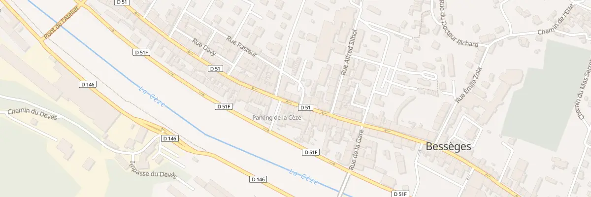 Plan du 60 Rue de la Republique à Bessèges