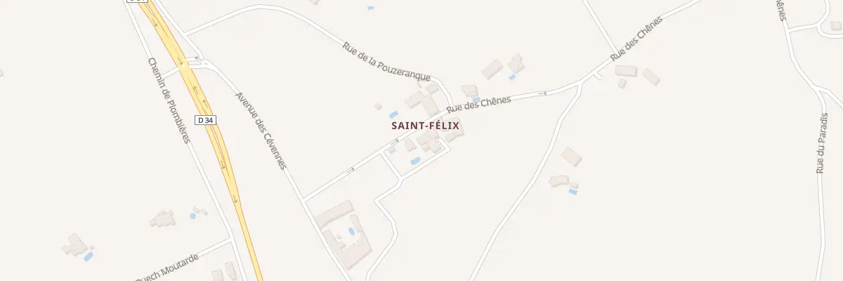 Plan du 156B Rue Des Chênes à Saint-Sériès