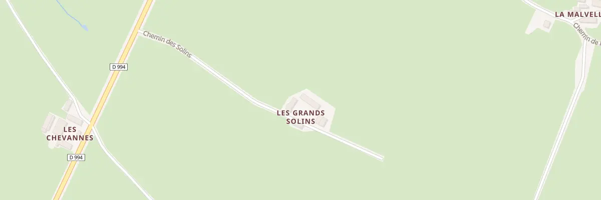 Plan du 5003 Les Grands Solins à Vendenesse-sur-Arroux
