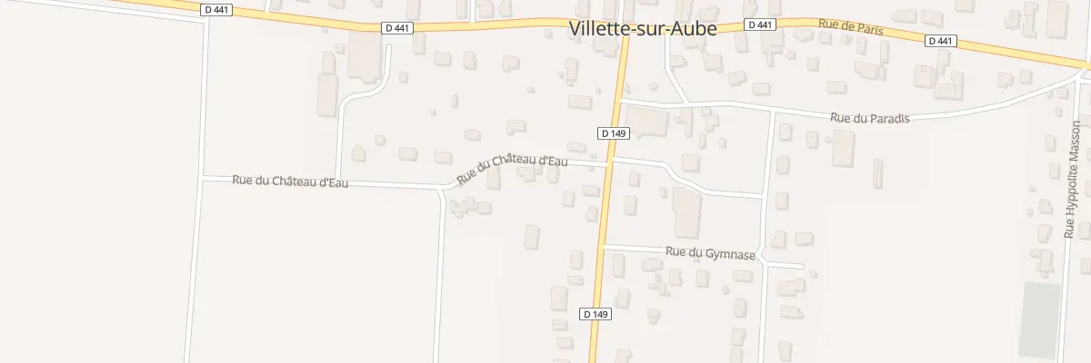 Plan du 2 Rue du Chateau d’Eau à Villette-sur-Aube