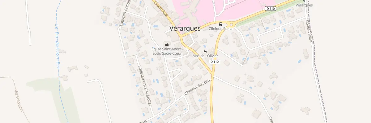 Plan du 5433 Le Village - Verargues à Entre-Vignes