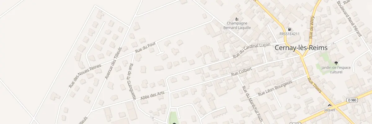 Plan du 18 Rue du Cardinal Luçon à Cernay-lès-Reims