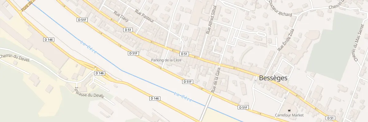 Plan du 59 Rue de la Republique à Bessèges