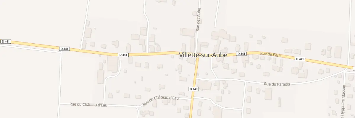 Plan du 42 Rue de Paris à Villette-sur-Aube