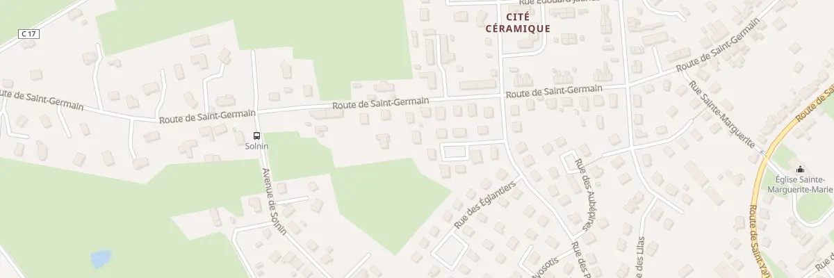 Plan du 8 Rue des Rosiers à Paray-le-Monial