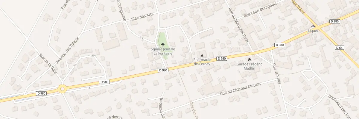 Plan du 28 Rue Charles de Gaulle à Cernay-lès-Reims