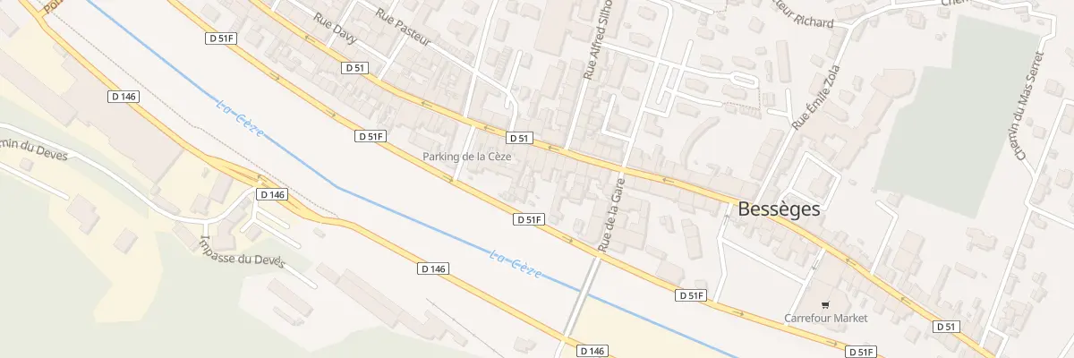 Plan du 63 Rue de la Republique à Bessèges