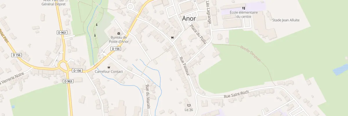 Plan du 12 Rue Pasteur à Anor