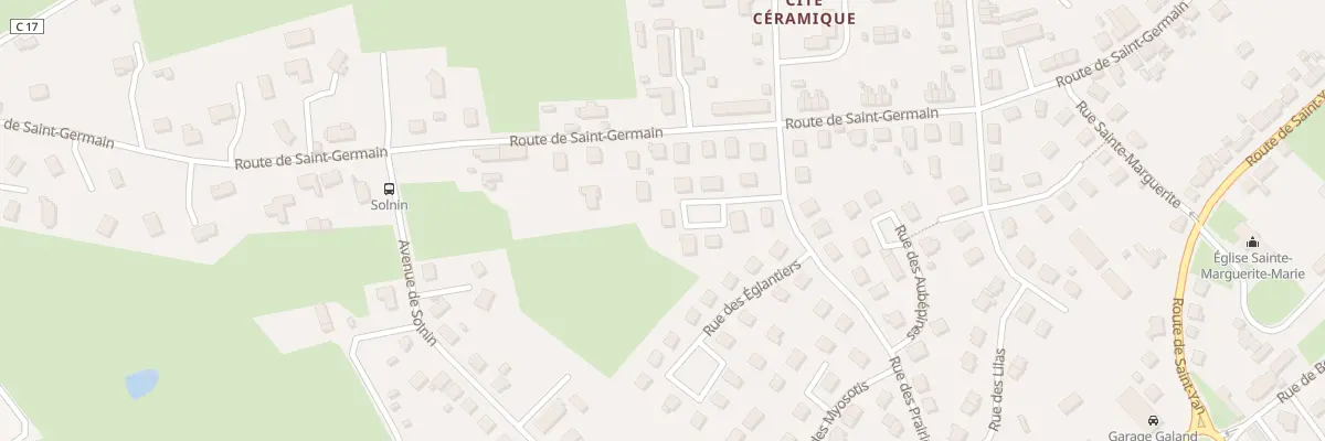 Plan du 9 Rue des Rosiers à Paray-le-Monial
