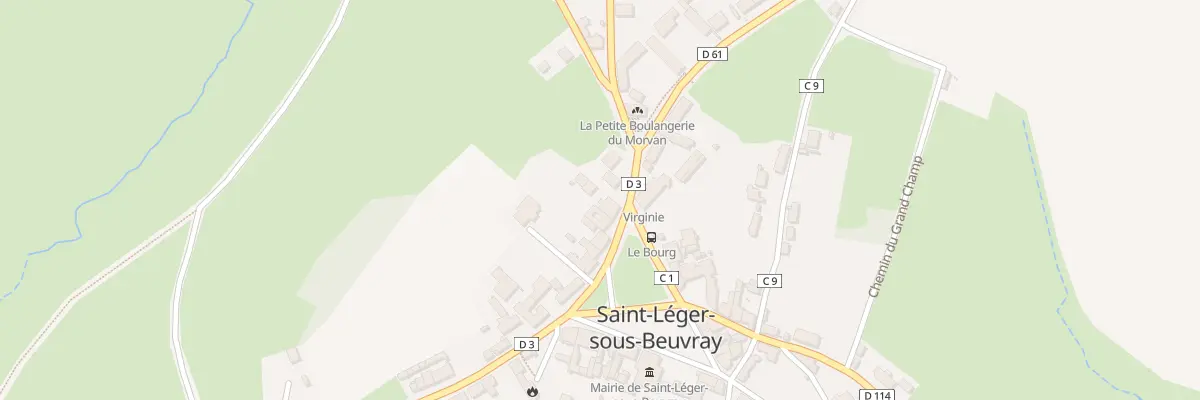 Plan du 5249 Le Bourg à Saint-Léger-sous-Beuvray