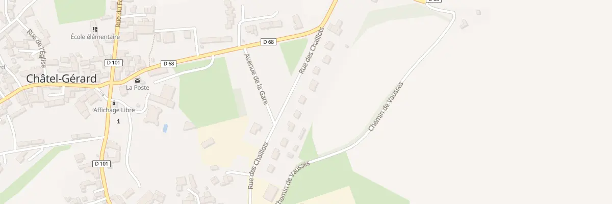 Plan du 14 Rue des Chaillots à Châtel-Gérard
