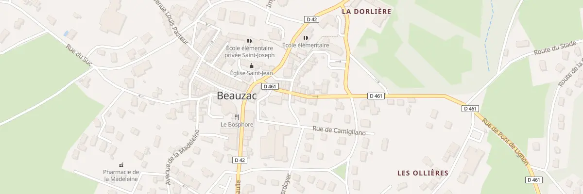 Plan du 12 Rue de Pont de Lignon à Beauzac