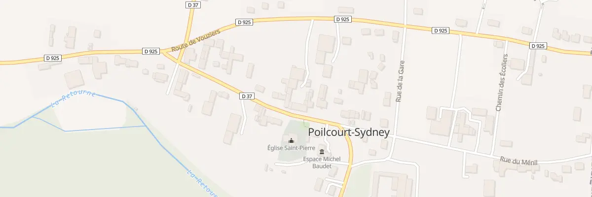 Plan du 19 Rue de l’Eglise à Poilcourt-Sydney