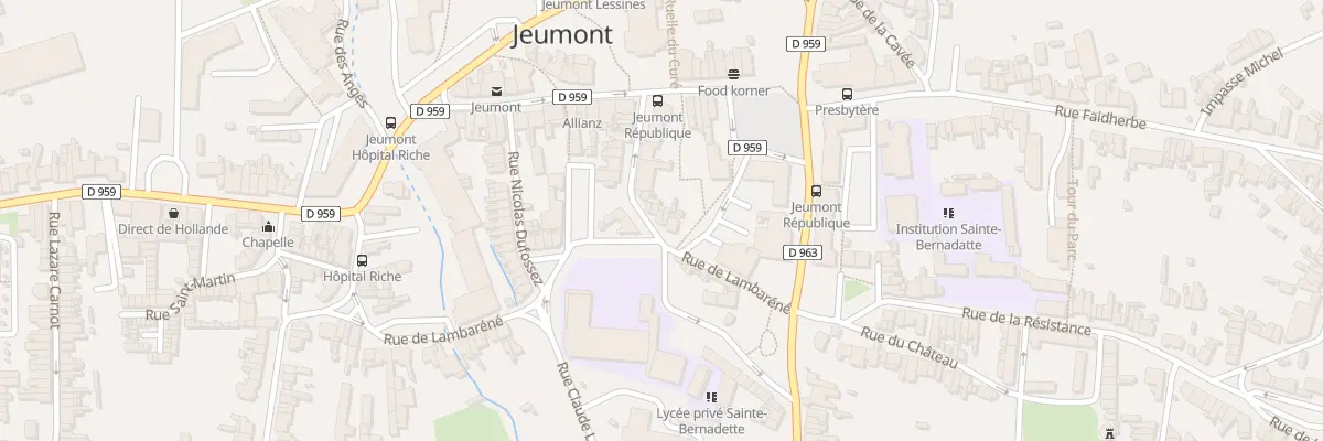 Plan du 104 Rue des Anciens d’Afn à Jeumont