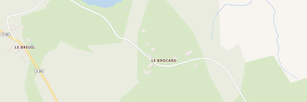 Plan du Brocard à Gouloux