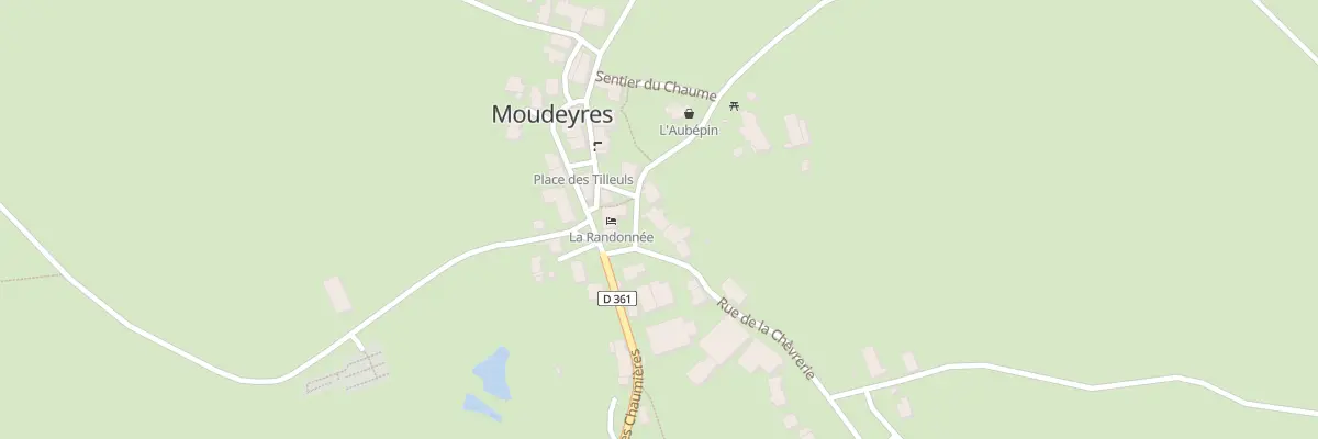 Plan du 5017 Le Bourg à Moudeyres