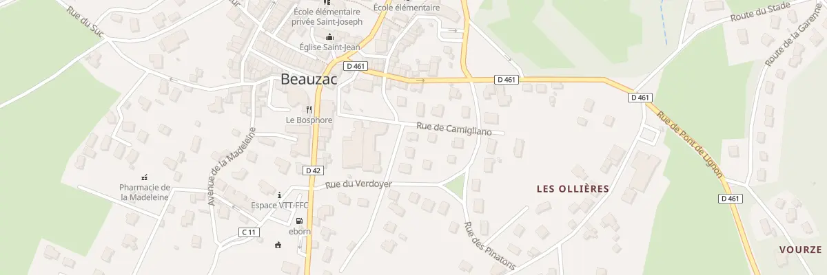 Plan du 6 Rue du Foyer Bon Secours à Beauzac