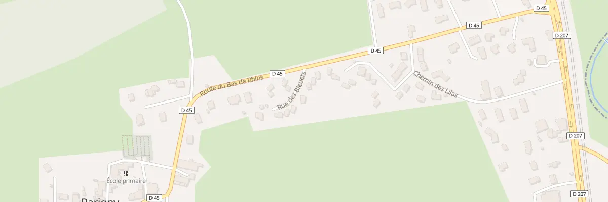 Plan du 75 Rue des Bleuets à Parigny