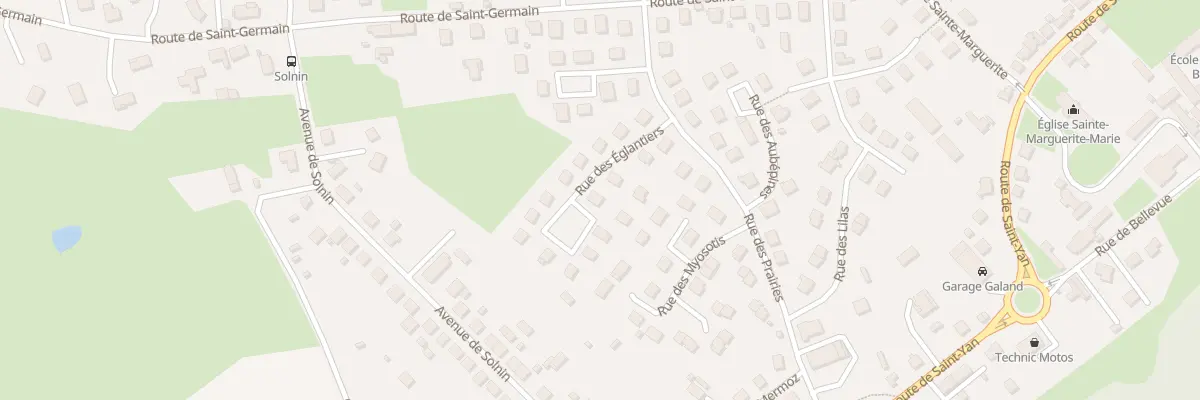 Plan du 7 Rue des Eglantiers à Paray-le-Monial