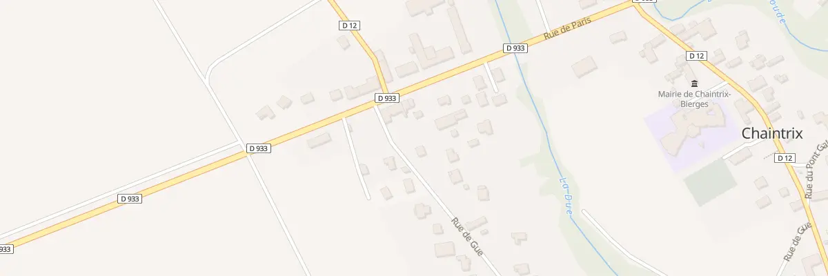 Plan du 1B Rue du Gue à Chaintrix-Bierges