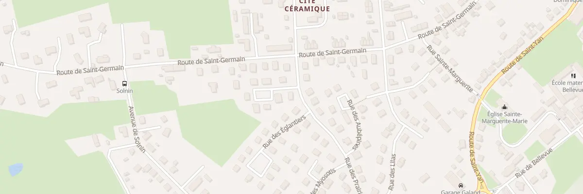 Plan du 1 Rue des Rosiers à Paray-le-Monial