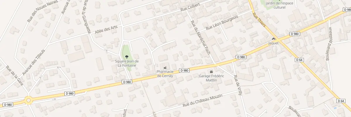 Plan du 22 Rue Charles de Gaulle à Cernay-lès-Reims