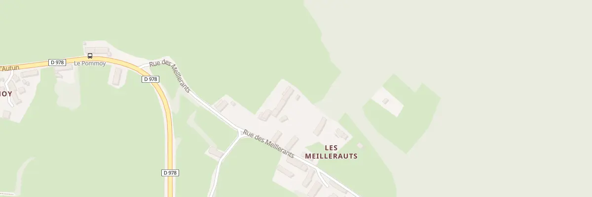 Plan du 11 Rue des Meillerants à Roussillon-en-Morvan