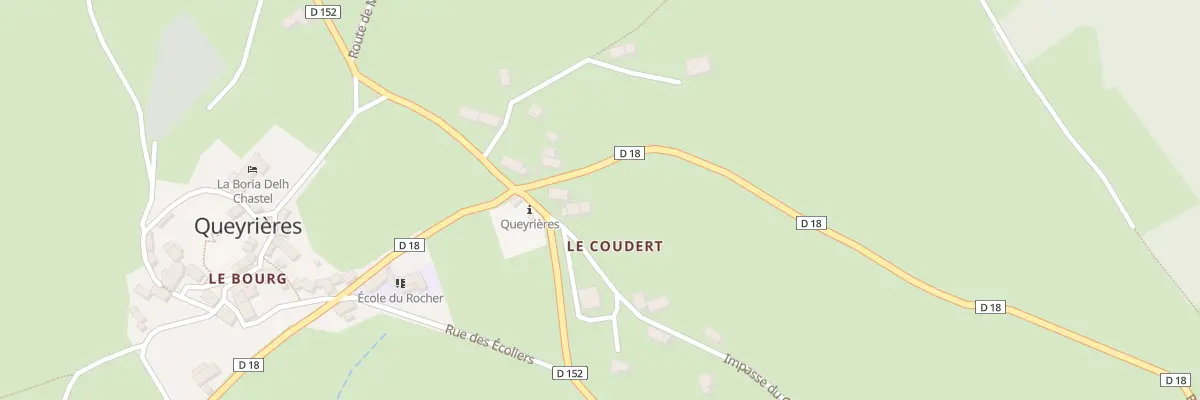 Plan du 5041A Le Coudert à Queyrières